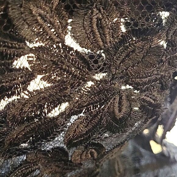 TOPSHOP Black Applique Skirt Size 6 NWT - Picture 6 of 13